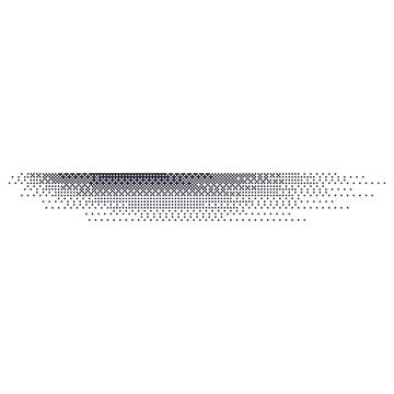 Gradient shadow with grainy noise and stipple effect. lines with dot and grit Stock Illustration