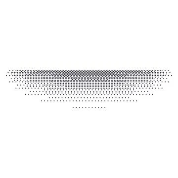 Gradient shadow with grainy noise and stipple effect. lines with dot and grit Stock Illustration