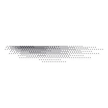 Gradient shadow with grainy noise and stipple effect. lines with dot and grit Stock Illustration