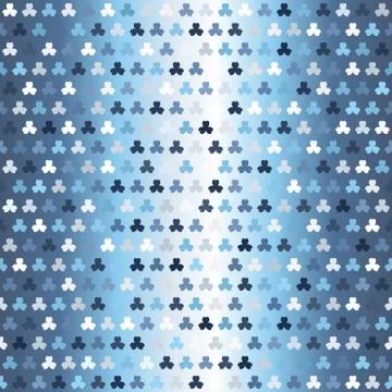 Gradient shamrock pattern. Seamless vector Stock Illustration