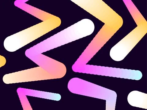 Gradient shape. Modern colorful geometric background. Abstract 3d composition Stock Illustration