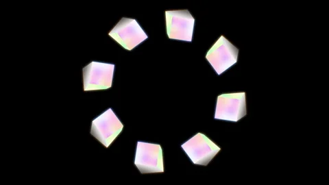 Gradient Shape Patterns 5 Stock Footage 252098045