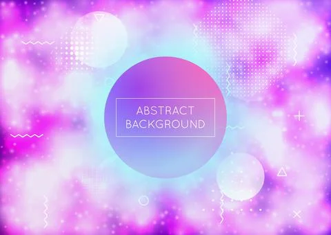 Gradient Shape. Science Dots. Shiny Business Template. Vibrant F Illustrazione stock