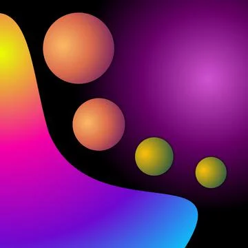 Gradient shapes colourfull abstrak design illustration Stock Illustration