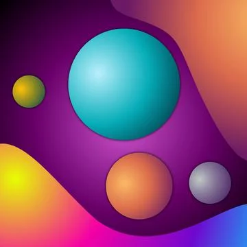 Gradient shapes colourfull abstrak design illustration Stock Illustration