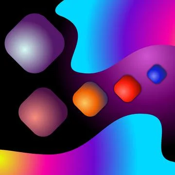 Gradient shapes colourfull abstrak design illustration Stock Illustration