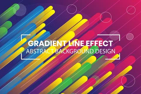 Gradient shapes line effect abstract background design. eps file format Stock Illustration