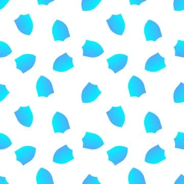 Gradient shield pattern. Simple illustration of blue gradient shield vector p Illustrazione stock