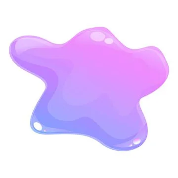 Gradient slime icon cartoon vector. Splash drip Ilustración de archivo
