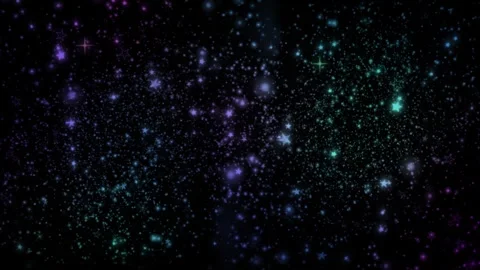 Gradient Sparkles Purple to Aqua Background 4K Loop Video stock 266599087
