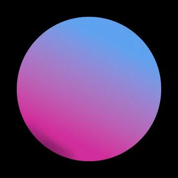 Gradient sphere in lilac tones, ball, elegant, classic blue color. Realisti.. イラスト素材