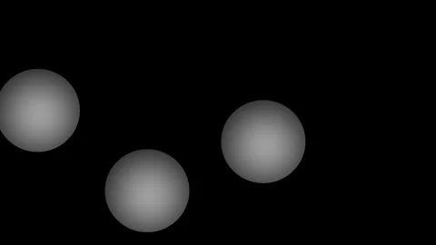Gradient Spheres, Dark Background, Abstract Design, Creative Project Stock Footage 310056936