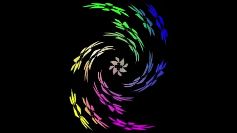 Gradient spiral Stock Footage 269829681