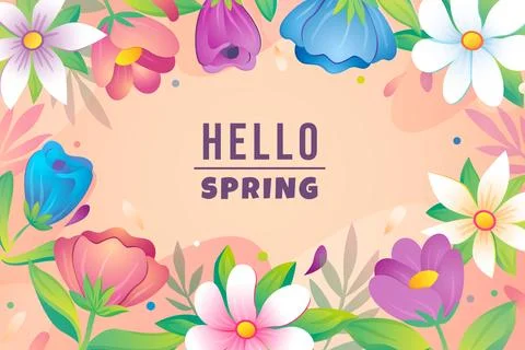 Gradient spring background 스톡 일러스트