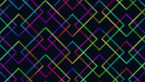 Gradient squares pattern with neon color Stock Footage 221348594