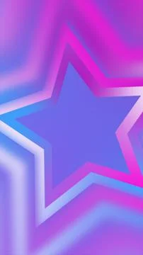 Gradient star design in vibrant pink, purple, and blue tones with a smooth ab イラスト素材