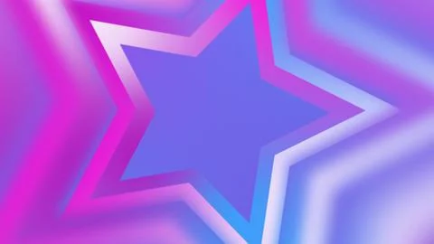 Gradient star design in vibrant pink, purple, and blue tones 스톡 일러스트