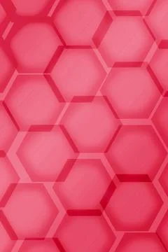 Gradient Strawberry Red Hexagon Shape Pattern for Abstract Backdrop Photos