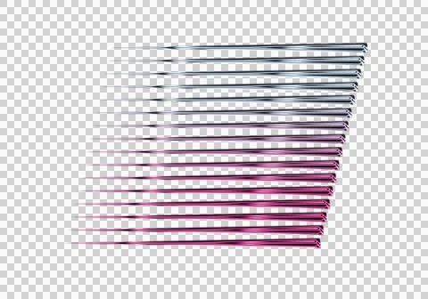 Gradient striped fabric texture in teal purple and black with frayed edges Stock Illustration