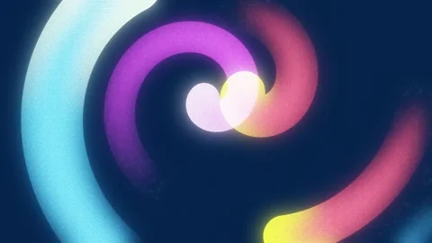 Gradient Stroke Rotating Lines Animation. Vibrant Color Background. Gradient. 4K Stock Footage 280320178