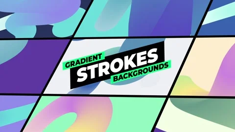 Gradient Strokes Backgrounds 库存 After Effects