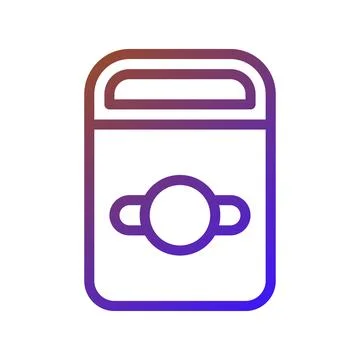 Gradient Style Isolated Bank Vault Icon Design Ilustración de archivo