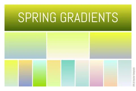 Gradient summer spring wallpaper element vector background. smooth glow Stock Illustration
