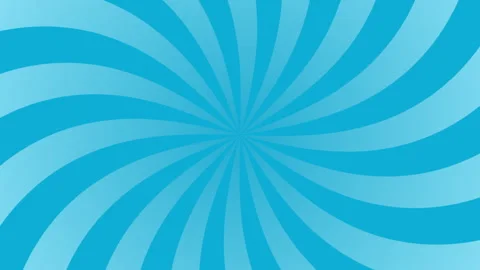 Gradient sunburst animation spiral lines rotate on blue color. Video stock 312093620