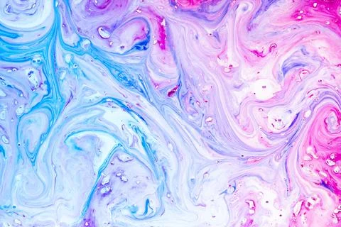 Gradient swirls of liquid paint Stock Illustration