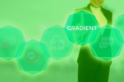 GRADIENT - technology and business concept Stock Photos