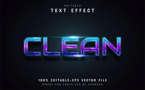 Gradient text effect with dashed lines Illustrazione stock