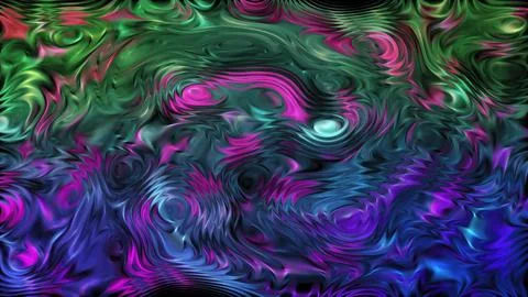 Gradient texture and moving multicolor liquid Stockillustratie