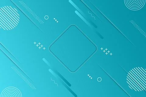 Gradient texture with memphis elements. Illustrazione stock