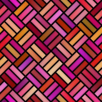 Gradient Tiling Geometric Grid. Seamless Multicolor Pattern Illustrazione stock