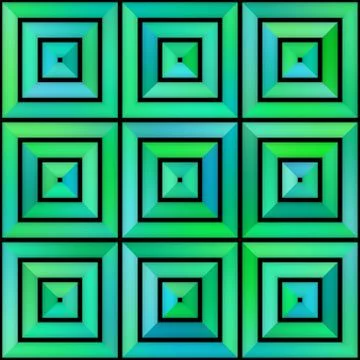 Gradient Tiling Geometric Grid. Seamless Multicolor Pattern Illustrazione stock