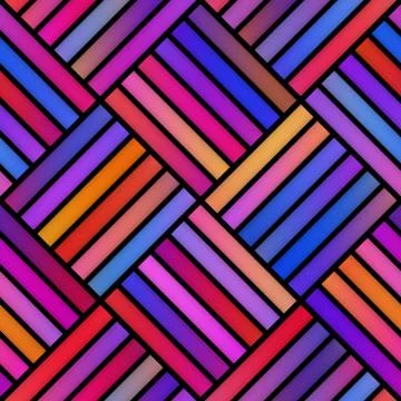 Gradient Tiling Geometric Grid. Seamless Multicolor Pattern Illustrazione stock