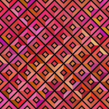 Gradient Tiling Geometric Grid. Seamless Multicolor Pattern. Stock Illustration