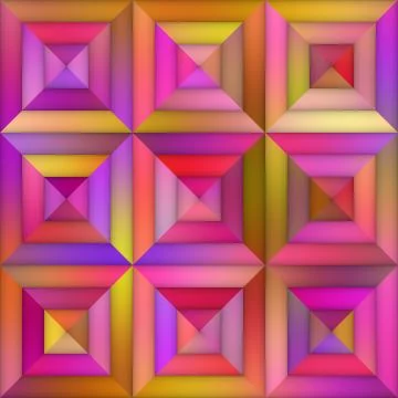 Gradient Tiling Geometric Grid. Seamless Multicolor Pattern Illustrazione stock