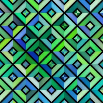 Gradient Tiling Geometric Grid. Seamless Multicolor Pattern イラスト素材