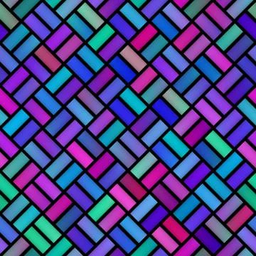 Gradient Tiling Geometric Grid. Seamless Multicolor Pattern Stock Illustration