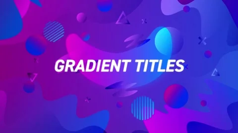 Gradient Titles Stock After Effects