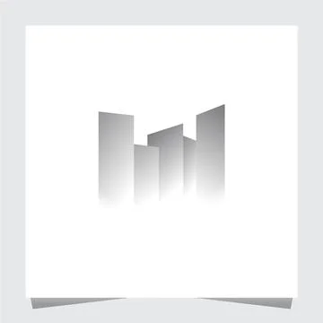 Gradient Town Logo Inspirations Template Stock Illustration