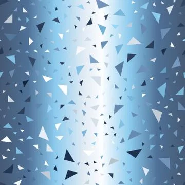Gradient triangle background. Seamless vector glowing pattern Stock Illustration