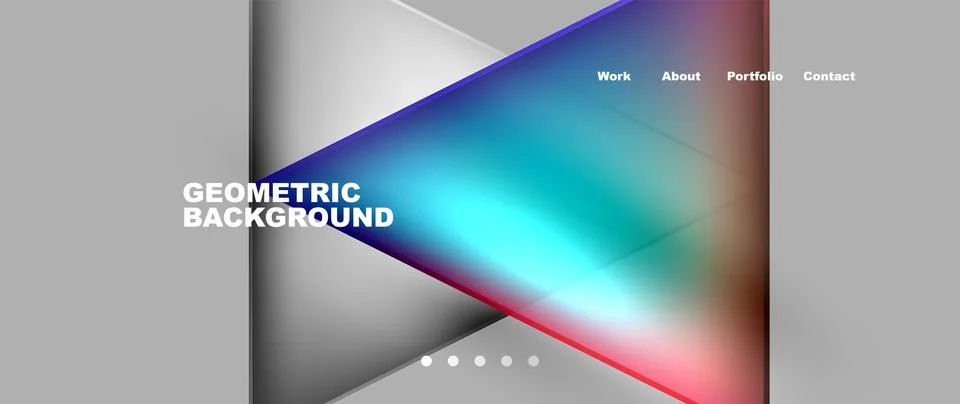 Gradient triangle geometric minimal wallpaper Illustrazione stock