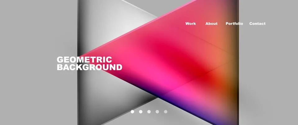 Gradient triangle geometric minimal wallpaper イラスト素材
