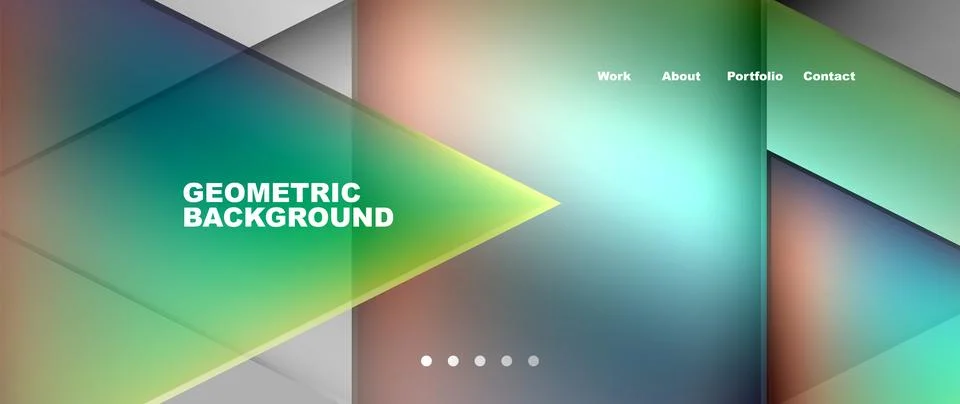 Gradient triangle geometric minimal wallpaper Illustrazione stock