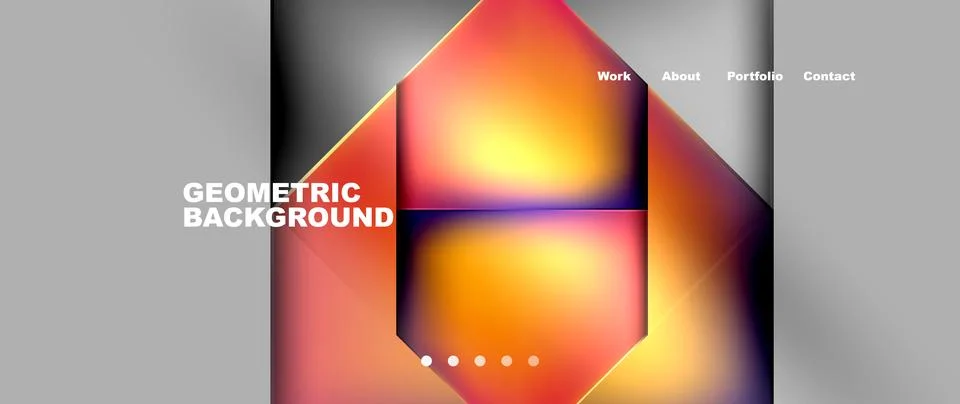 Gradient triangle geometric minimal wallpaper Illustrazione stock