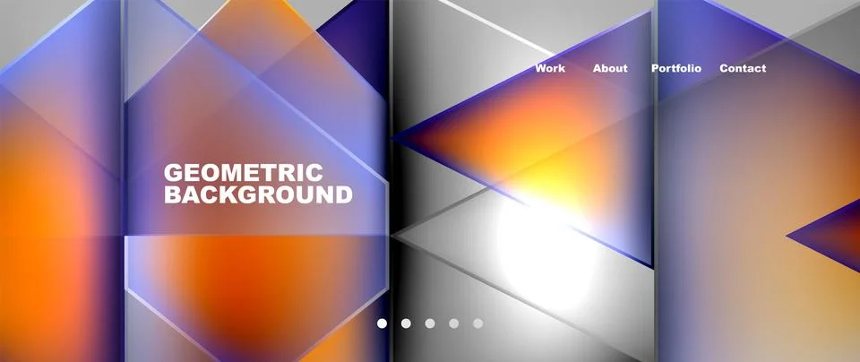 Gradient triangle geometric minimal wallpaper イラスト素材