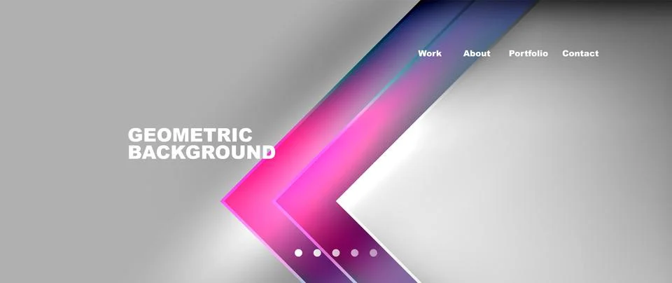 Gradient triangle geometric minimal wallpaper Stock Illustration