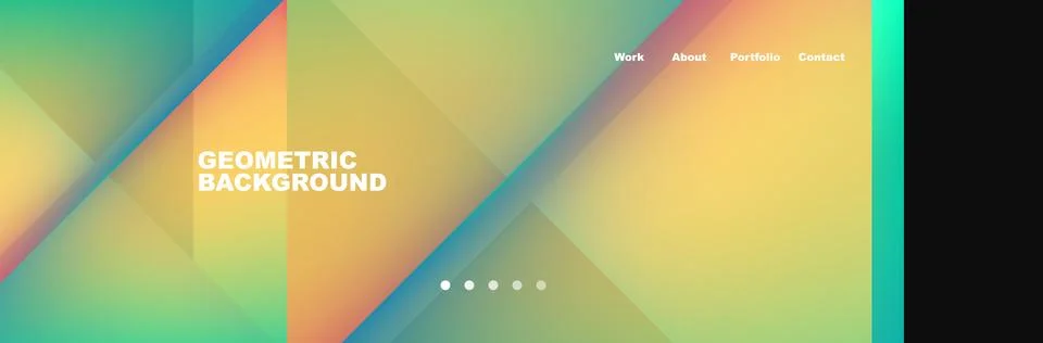 Gradient triangles composition with bright fluid colors. Vector Illustration For Stock-Illustration